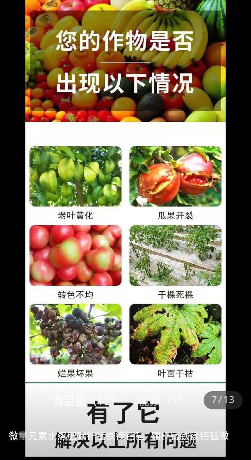 微量元素钙镁锌钼靶铁锰