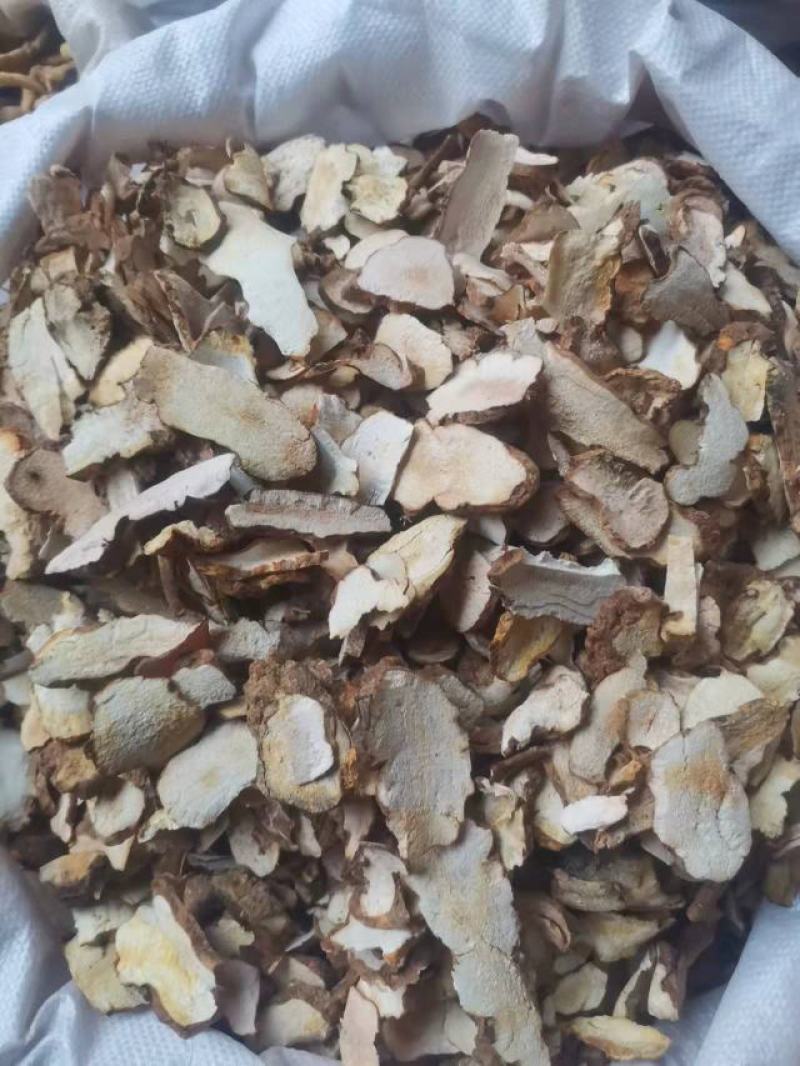 土伏苓干片，粉质土伏苓，2025年新货，无硫手工切片