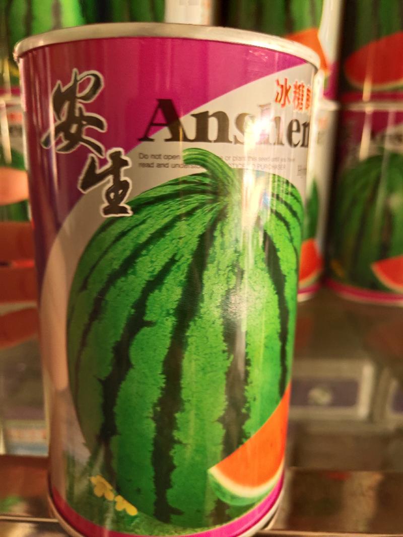 安生冰糖麒麟西瓜种子，甜度12%单瓜6千克