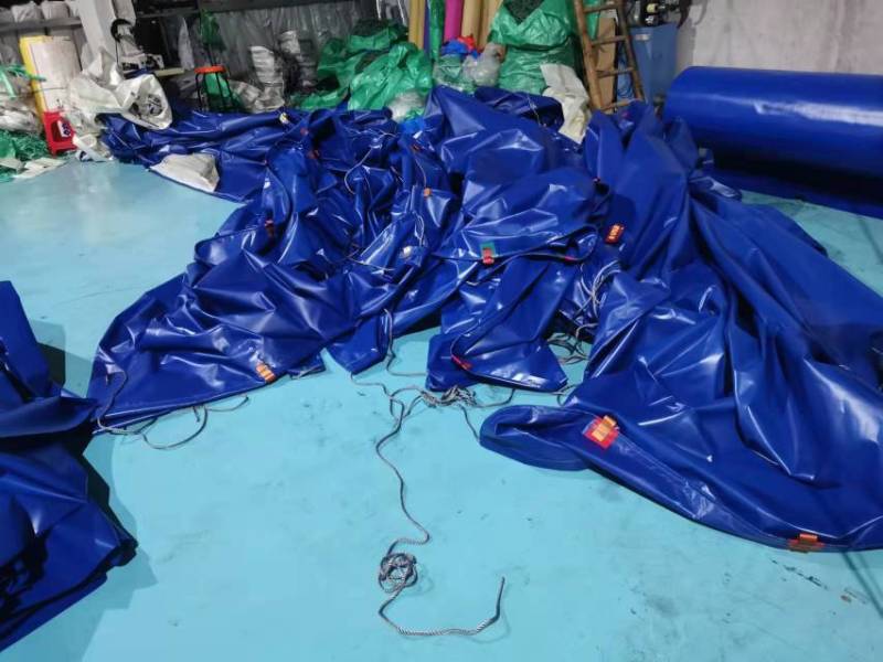 农村新模式工厂化鲈鱼养殖镀锌板防渗漏帆布鱼池