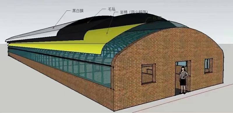 养殖大棚养猪大棚羊牛大棚包塑热镀锌骨架