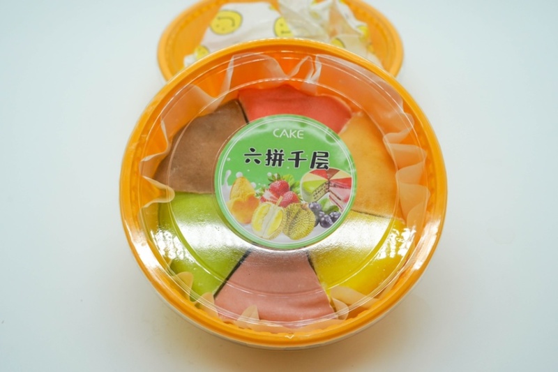 【精选】彩虹六拼千层蛋糕榴莲千层网红蛋糕批发