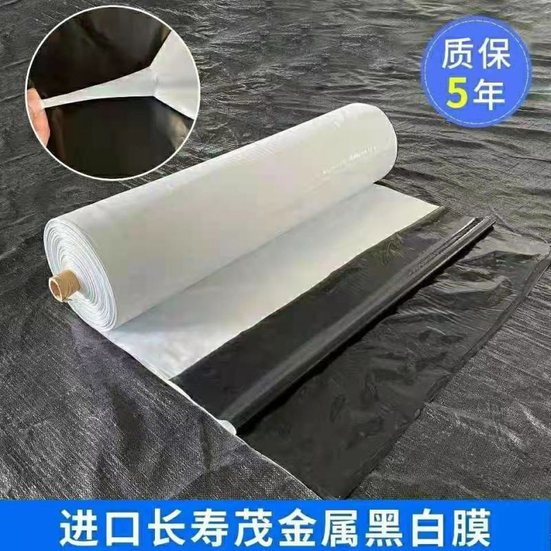 进口大棚黑白膜隔热养殖食用菌大棚防晒加厚反光遮阳保温养鸡