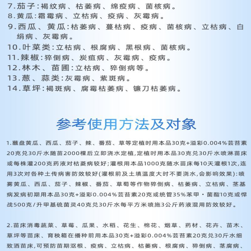 绿亨恶霉灵甲霜灵3%土传病害，土壤消毒，育苗必备，立枯病