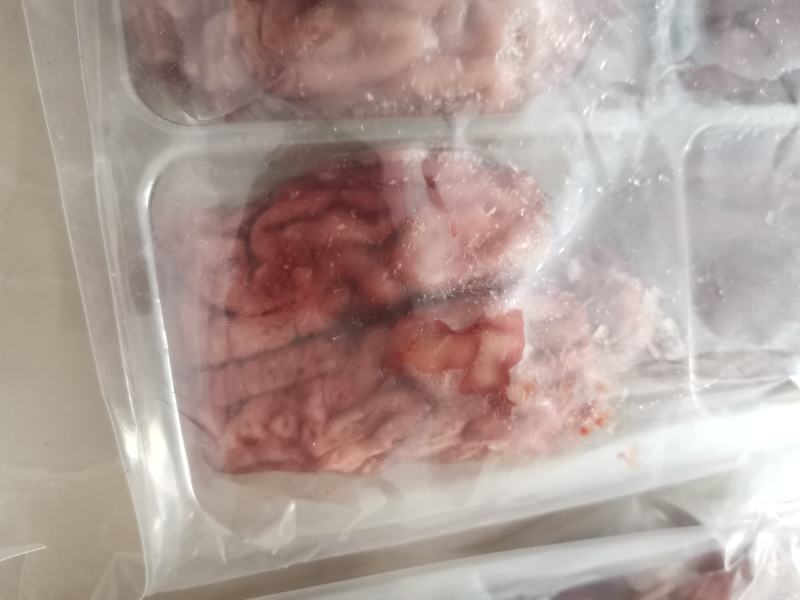 国产16付精品猪脑猪脑花火锅涮烤锡纸猪脑子顺丰包邮