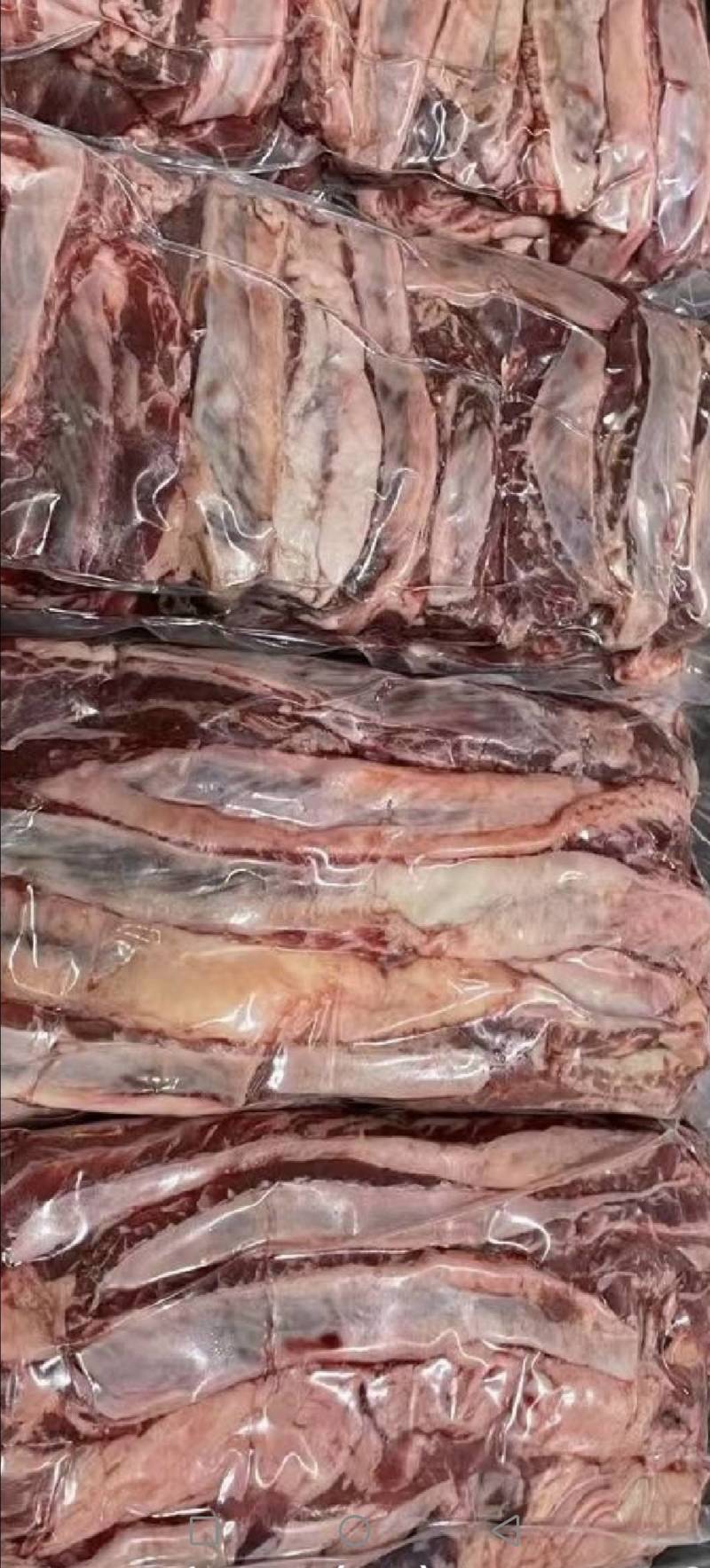 正宗正品清真牛腹肉条厂家直销产品质量保证原切原生态长期合