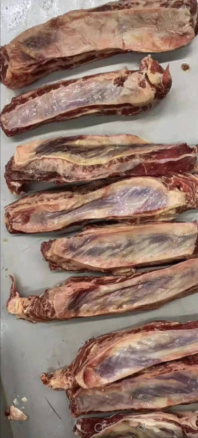 正宗正品清真牛腹肉条厂家直销产品质量保证原切原生态长期合