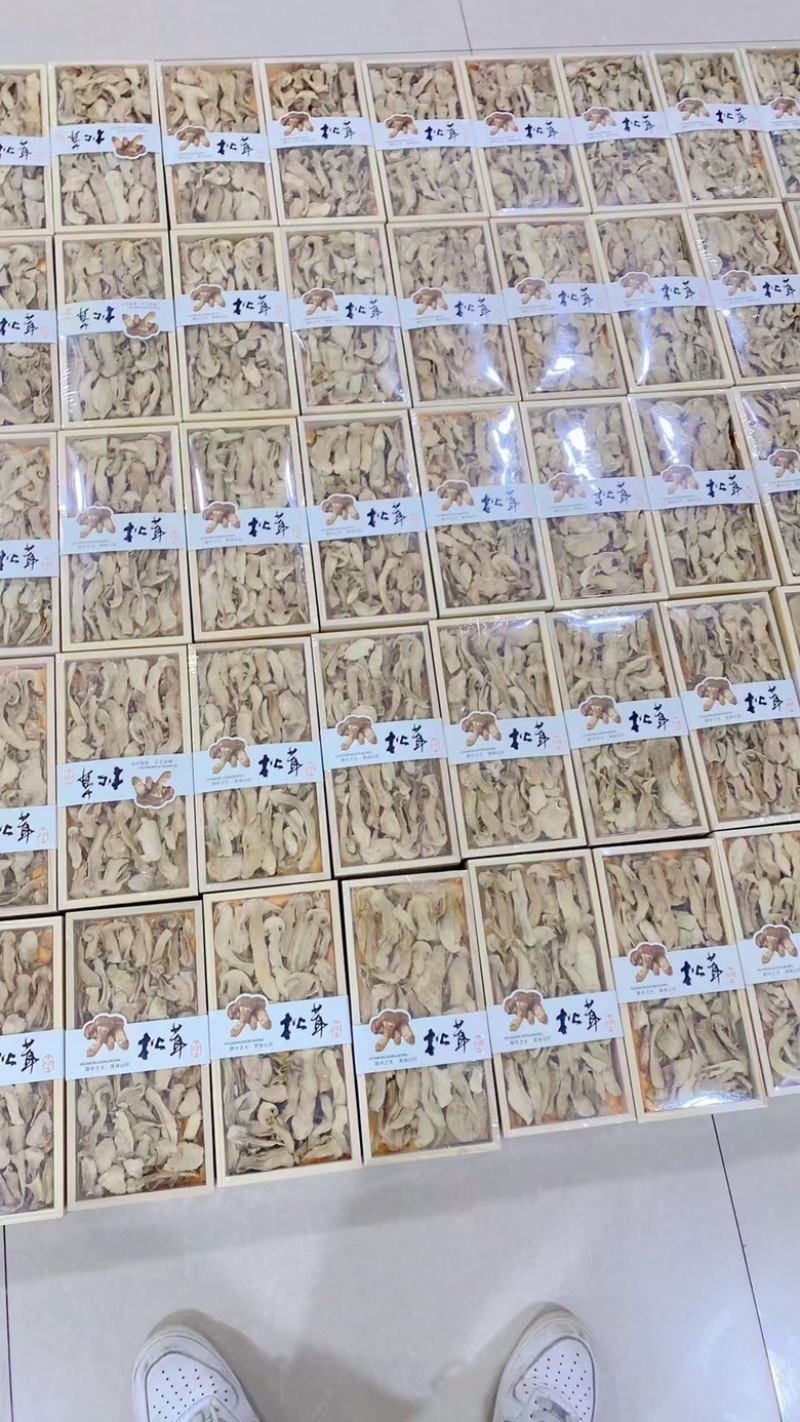 长白山野生松茸片松茸干片产地源头批发供应
