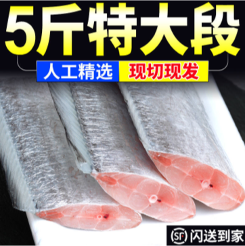 【包邮-10斤带鱼】批发10斤冷冻带鱼段