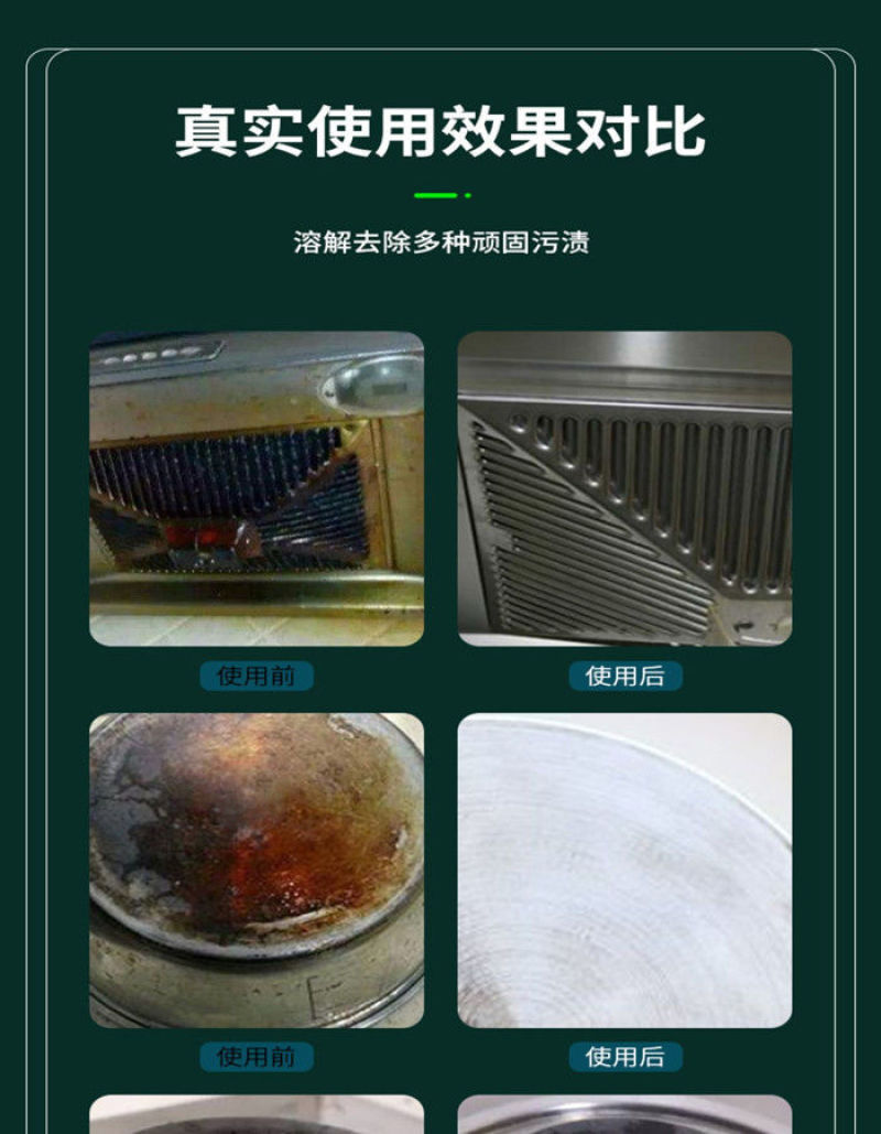 浓缩重油污净厨房油烟机清洁剂油烟净去油污清洗重油污粉去污