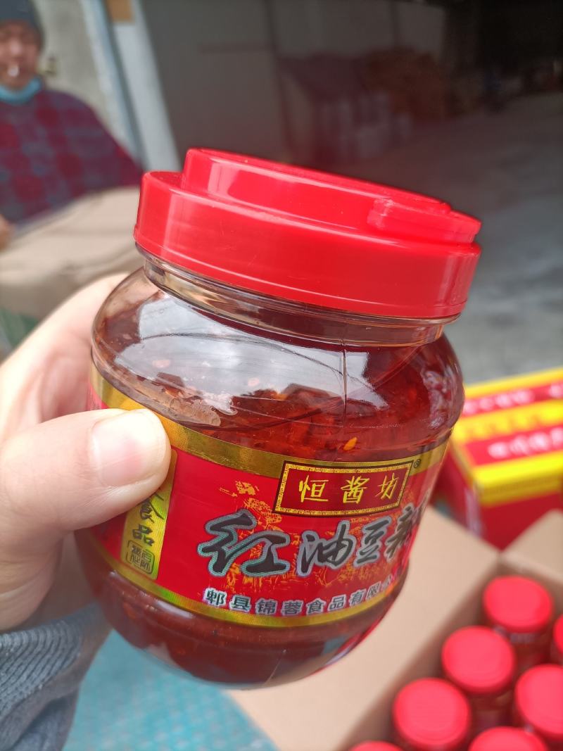 四川红油豆瓣酱一公斤装地摊赶集展销会超市促销产品郫县豆瓣