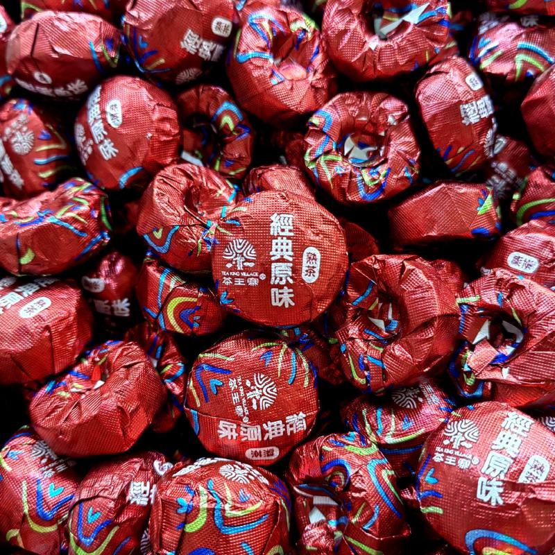 原味普洱茶小沱茶经典原味熟普洱茶醇香迷你小沱茶原香普洱茶