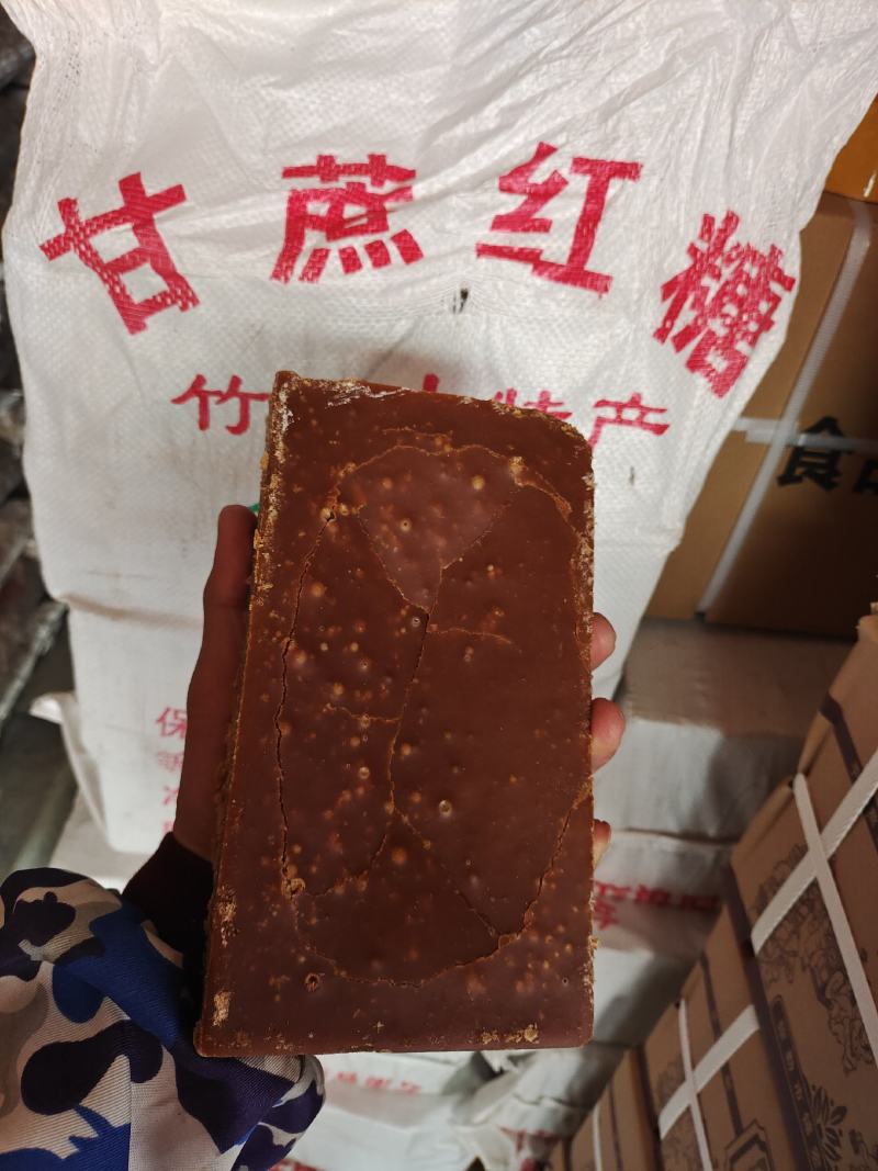 云南甘蔗红糖大块砖红糖厂家原产地批发