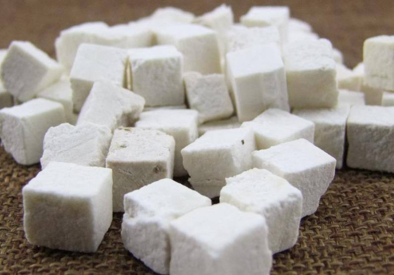 精品纯白茯苓丁原产地茯苓无硫茯苓手工茯苓丁