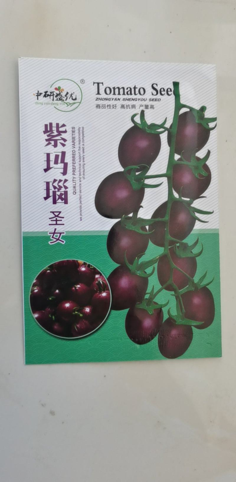 番茄种子紫玛瑙圣女果抗病强早熟春秋陆地栽培