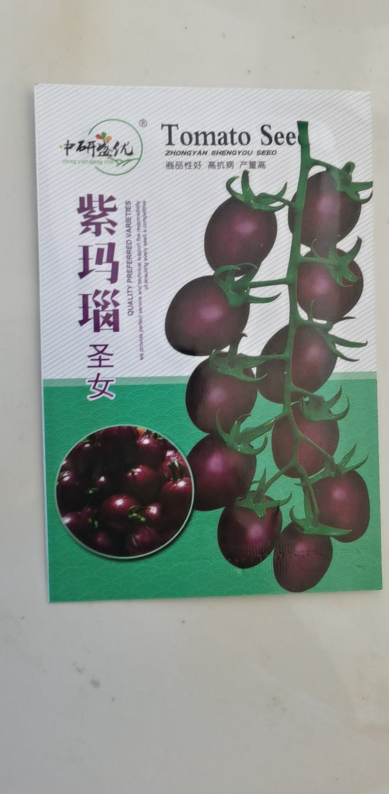 番茄种子紫玛瑙圣女果抗病强早熟春秋陆地栽培