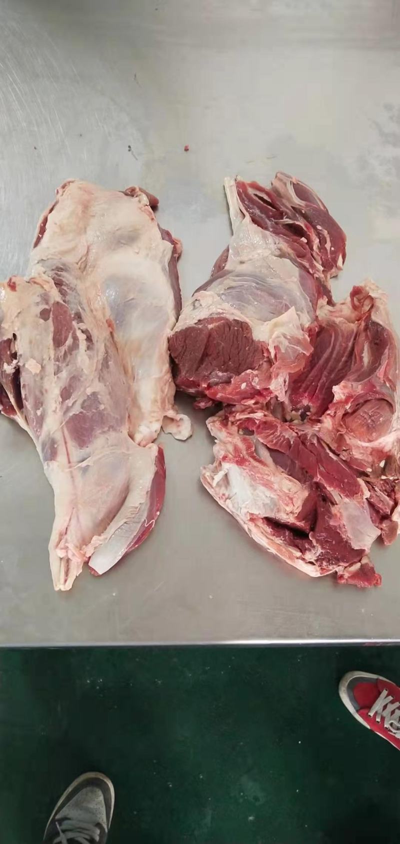 纯干去皮羊后腿肉(精修无油)无碎肉