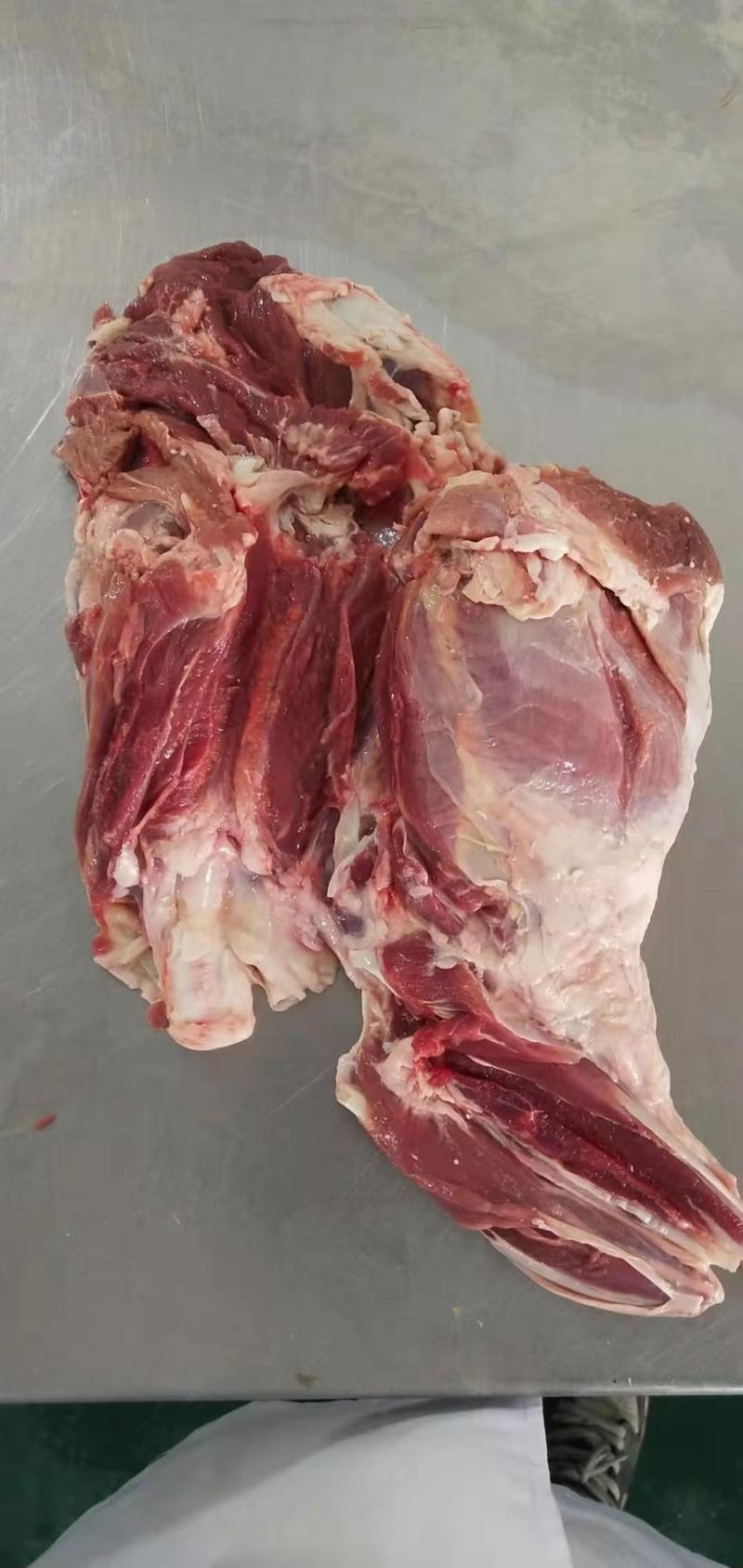 纯干去皮羊后腿肉(精修无油)无碎肉