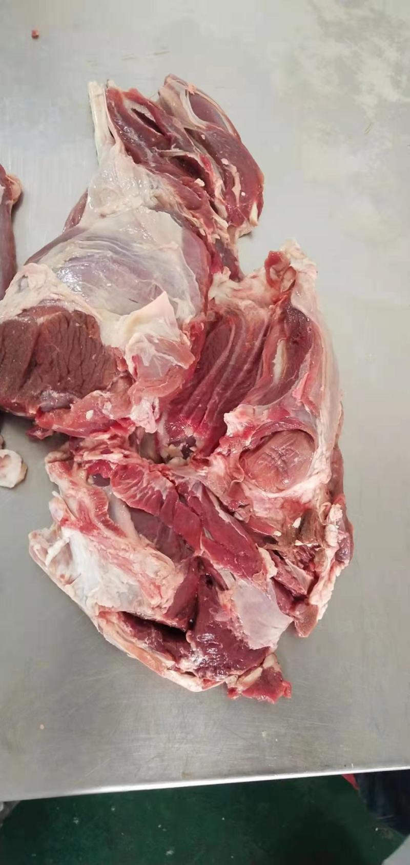 纯干去皮羊后腿肉(精修无油)无碎肉