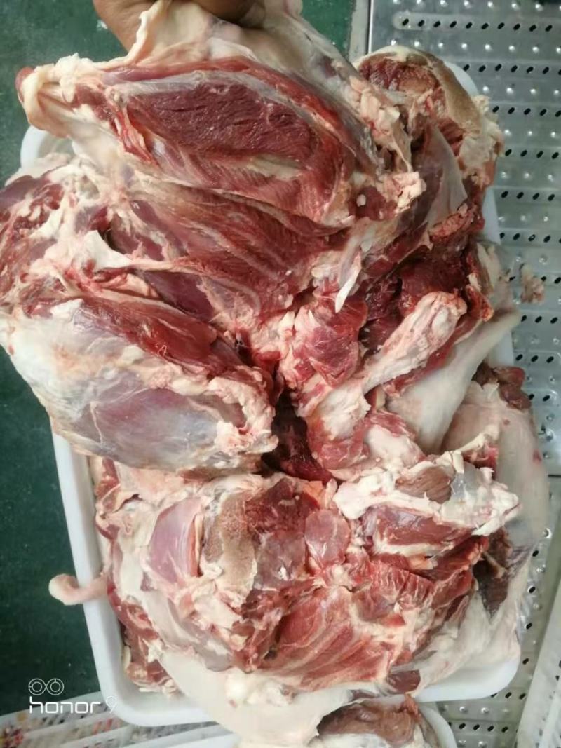 纯干去皮羊后腿肉(精修无油)无碎肉