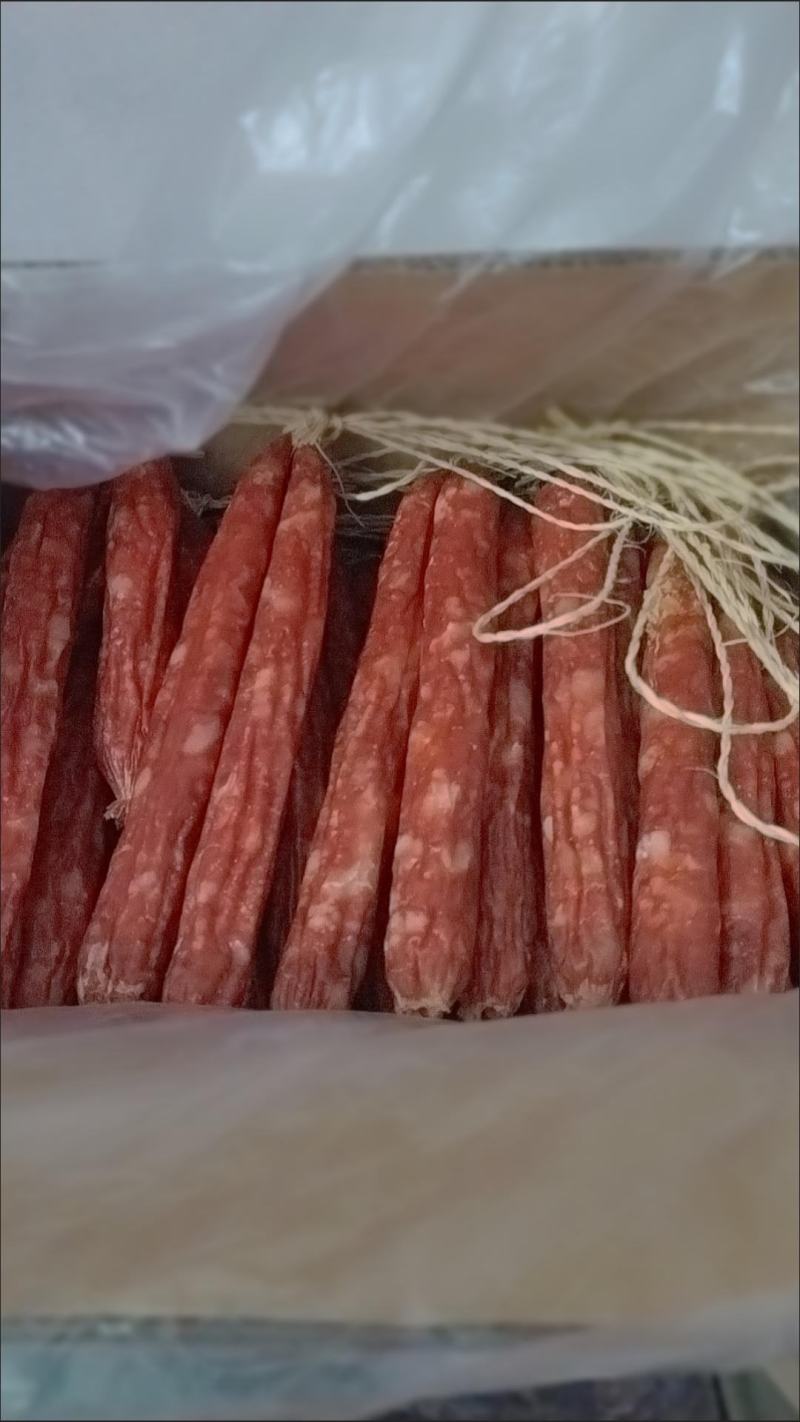 批发10斤广式腊肠广味肠风味肠香肠煲仔饭烤肠腊肉广东江门