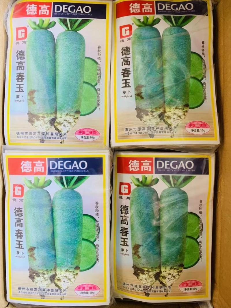 新品种杂交萝卜种子肉质脆甜耐抽苔四季农村南方北方蔬菜种子