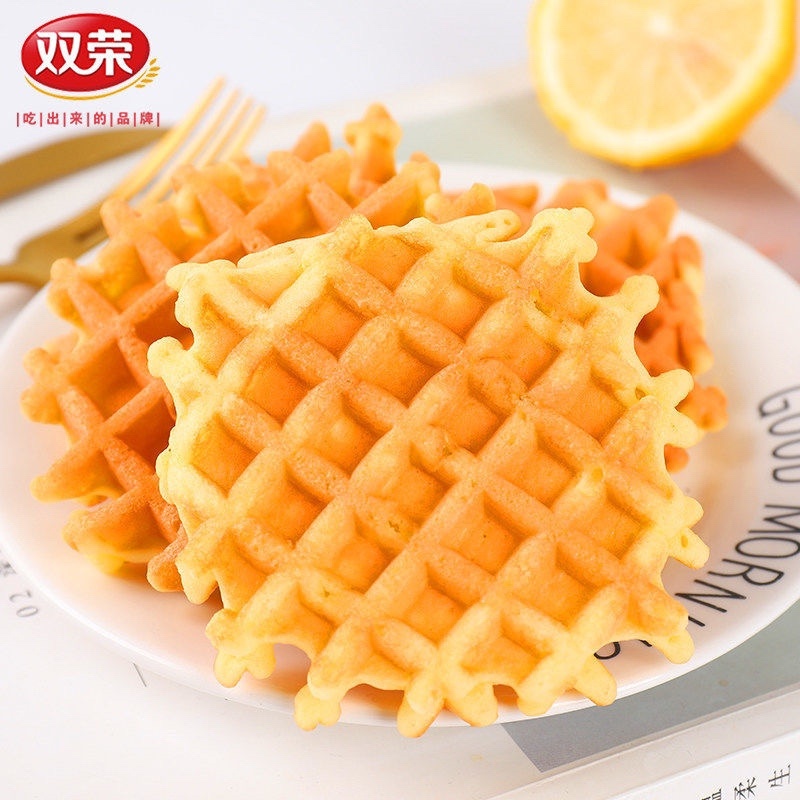 【包邮_4斤华夫饼】双荣华夫饼4斤早餐手撕面包华夫饼