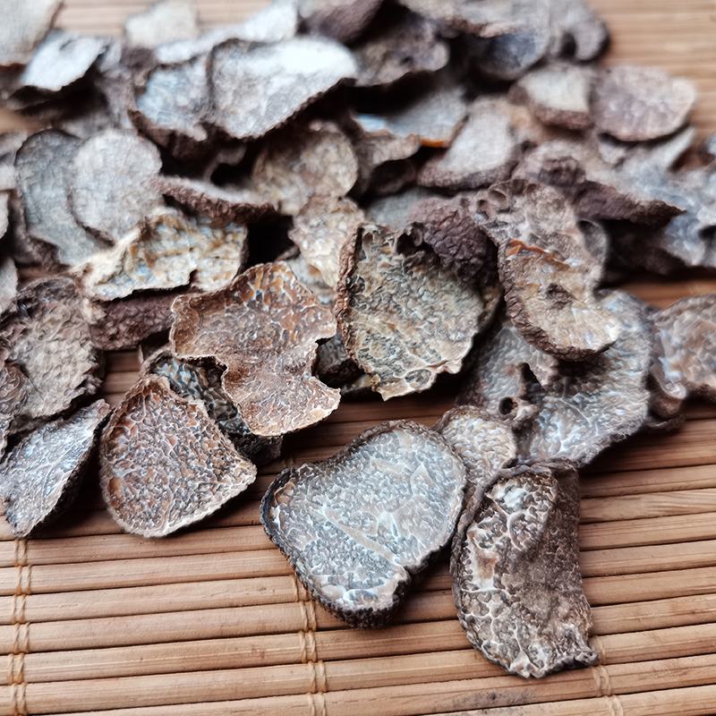优质云南野生黑松露干片非新鲜猪拱菌茶色小片泡酒煲汤块菌