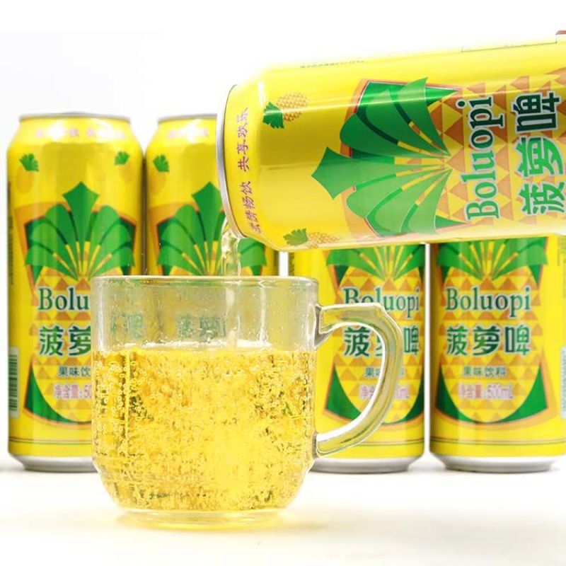 无酒精新货菠萝啤饮料320ml*24瓶果味碳酸易拉罐果汁