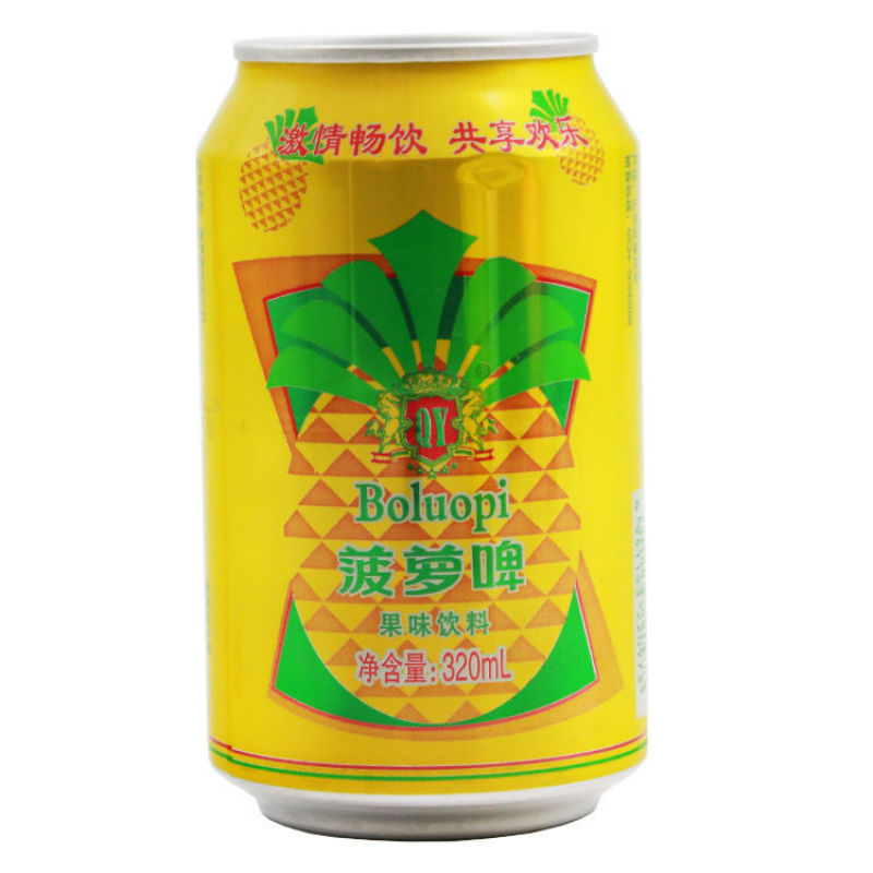 无酒精新货菠萝啤饮料320ml*24瓶果味碳酸易拉罐果汁