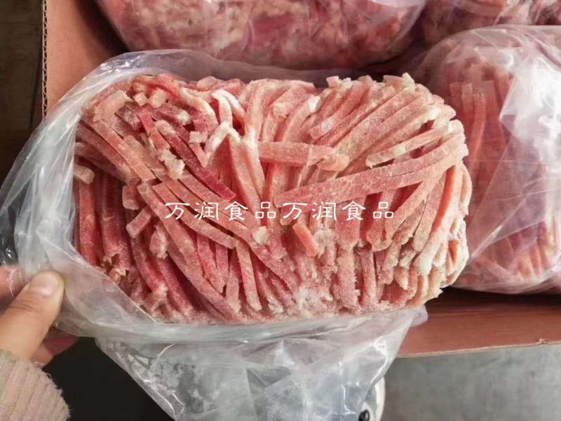 瘦肉丝精瘦肉丝猪肉，五花肉块肉丝肉四号肉丝20斤