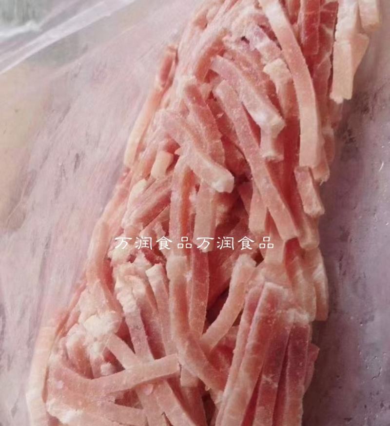瘦肉丝精瘦肉丝猪肉，五花肉块肉丝肉四号肉丝20斤