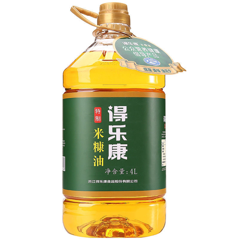 【包邮_4升米糠油】得乐康米糠油特制4升食用油米糠油