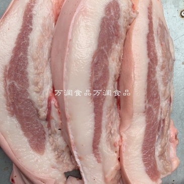 纯国产带皮精修槽头肉，大块，修的很干净，颜色好