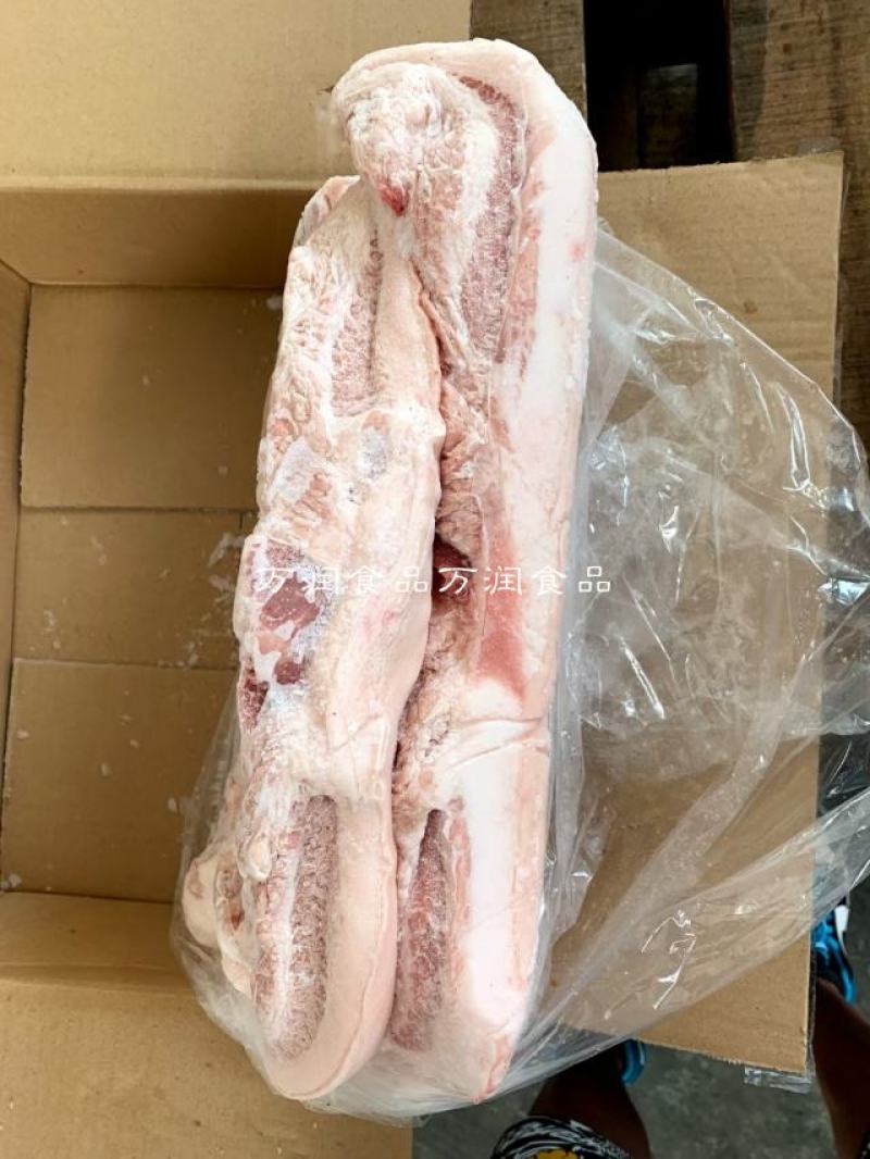 纯国产带皮精修槽头肉，大块，修的很干净，颜色好