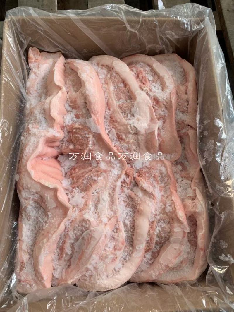 纯国产带皮精修槽头肉，大块，修的很干净，颜色好