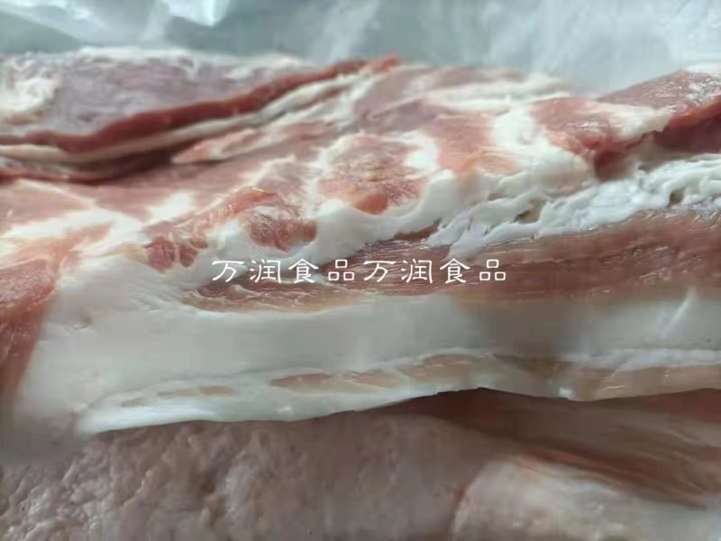 去皮五花20斤去皮三线五花肉，青猪去皮五花颜色好