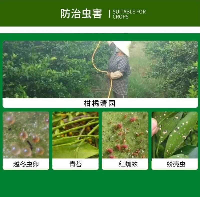 97%矿物油果树清园用柑橘苹果果园介壳虫红蜘蛛杀虫杀卵