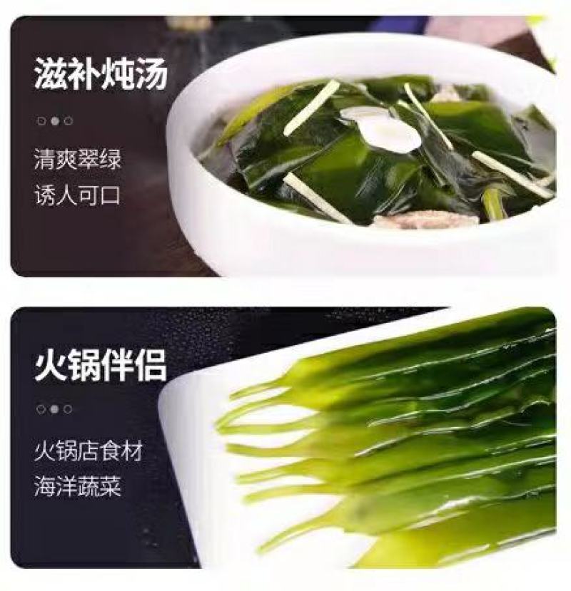 霞浦海带苗非干货新鲜小海带芽盐渍嫩苗凉拌火锅商用