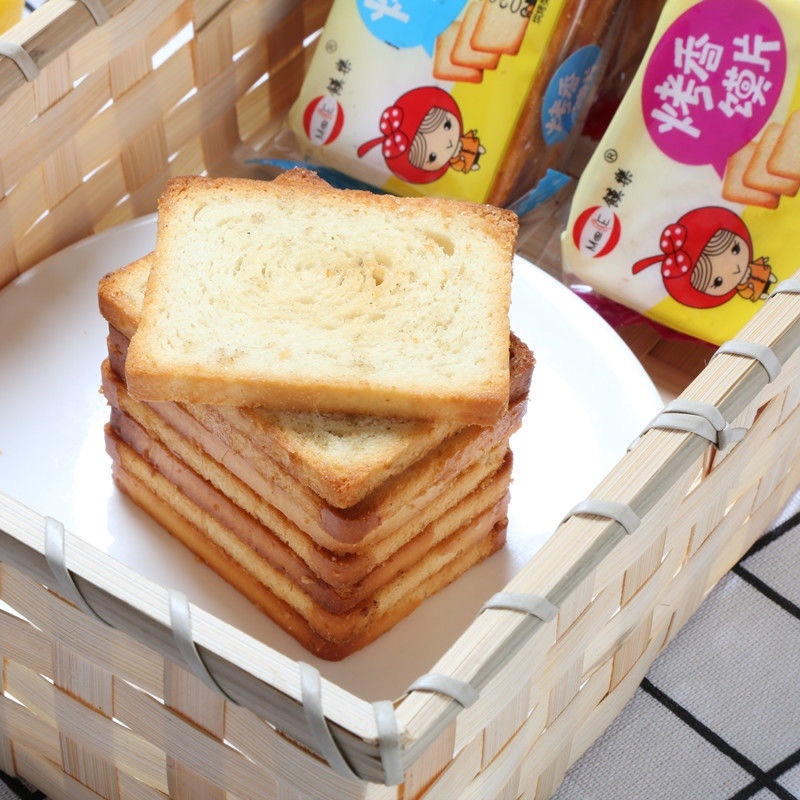【包邮4斤干馍馍】馒头片烤馍片整箱饼干批发干馍馍