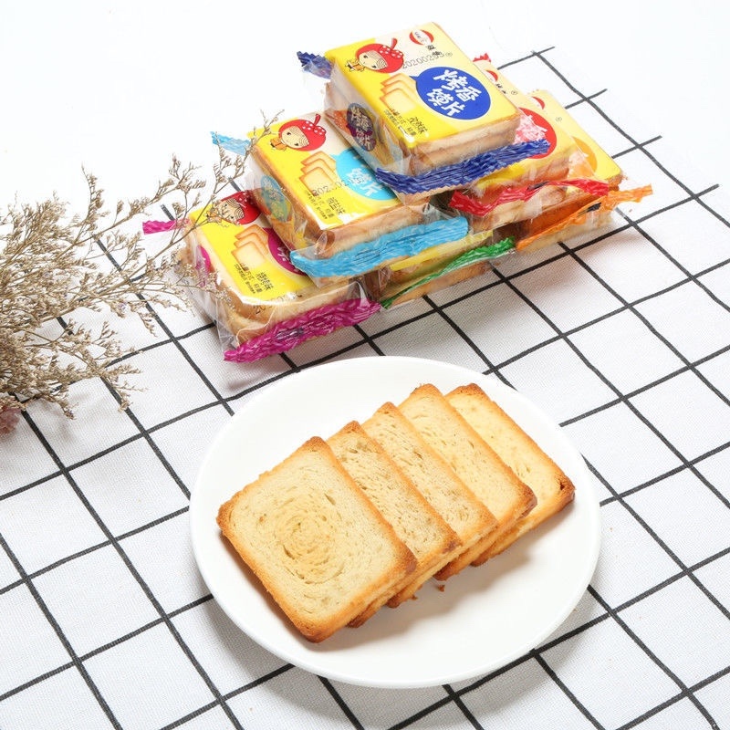【包邮4斤干馍馍】馒头片烤馍片整箱饼干批发干馍馍