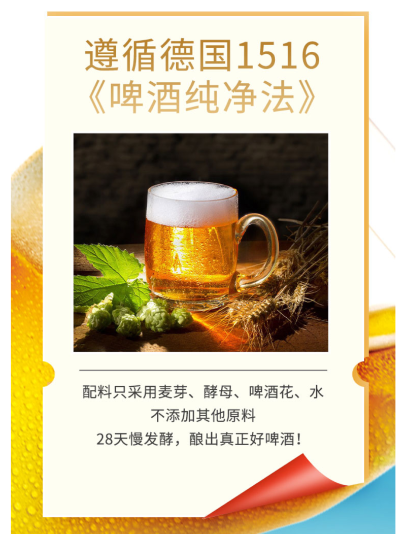 500ML王老吉哔嗨啤艾尔精酿白啤酒12罐