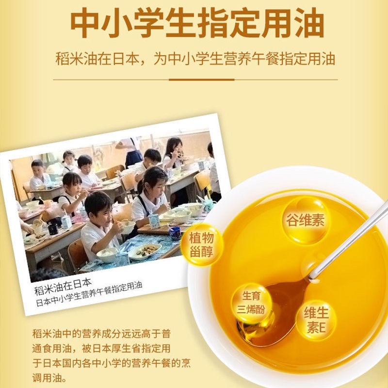 【包邮-5升稻米油】探花村纯米糠油稻米油5L富含谷维素