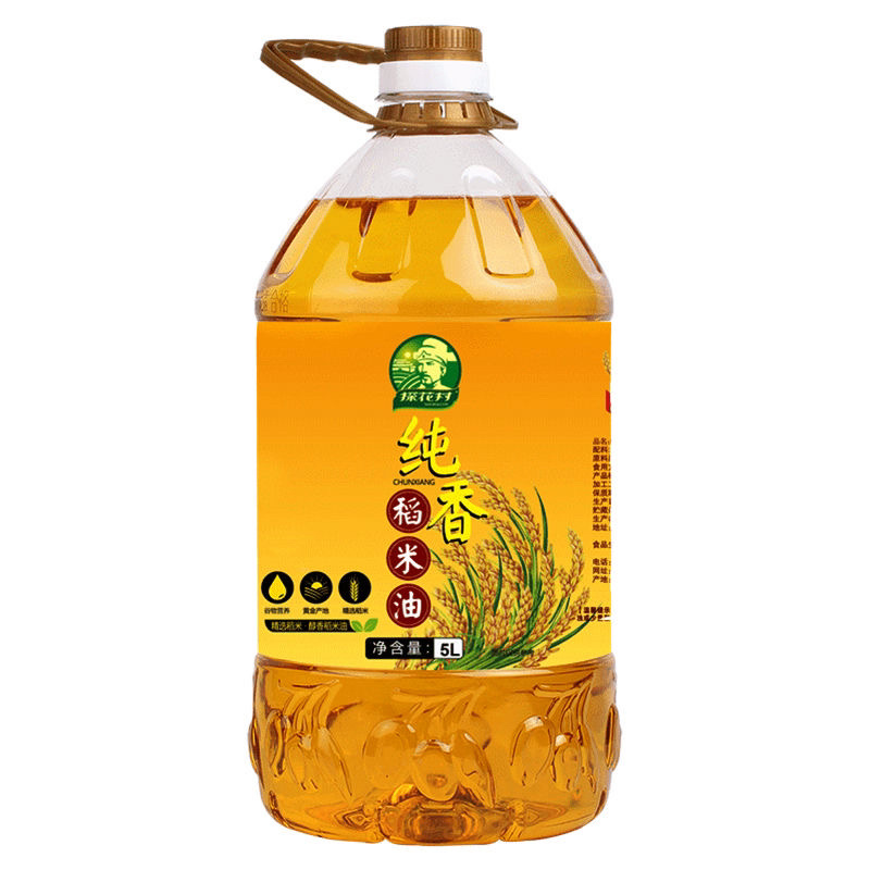 【包邮-5升稻米油】探花村纯米糠油稻米油5L富含谷维素