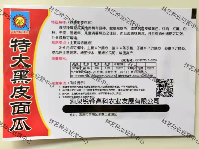 黑皮面瓜种子黑皮甜香瓜大黑皮面瓜种子香瓜春季播种瓜果蔬菜