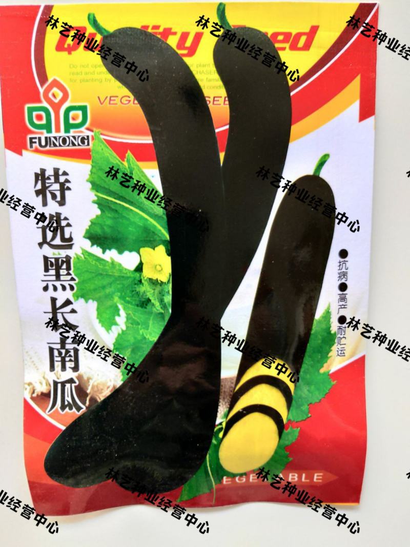 黑长南瓜种子吊瓜种子黑蜜南瓜墨绿长南瓜农家菜园易种植蔬