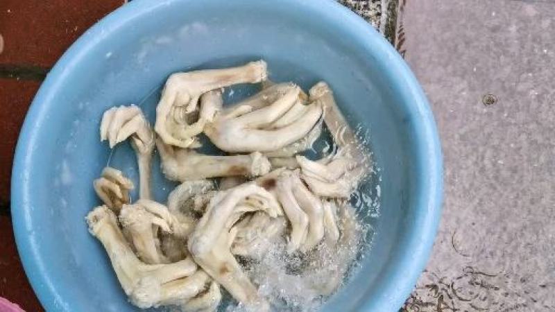 大鹅脚6~7个一斤关节位有破损断掌分叉掌可做盐焗卤水煲