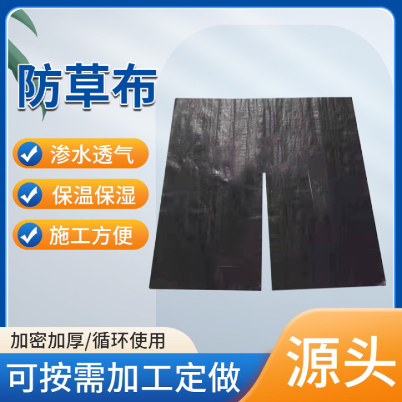 防草布除草布盖草布地布果园专用打孔切片黑色pp80克