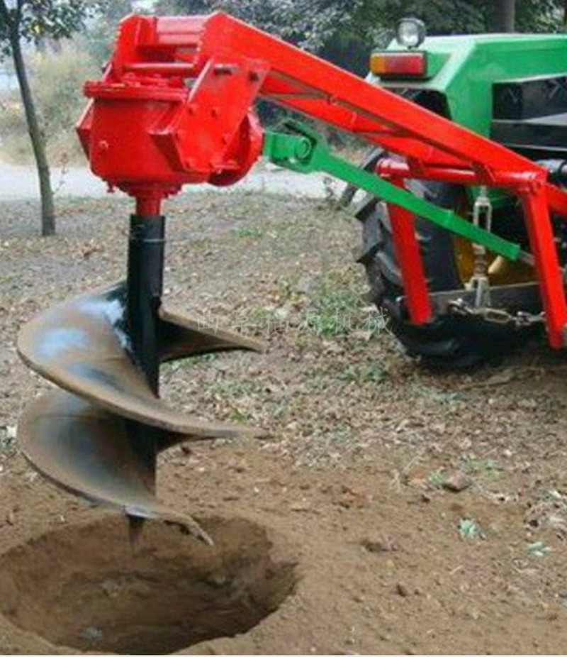 园林植树挖坑机手扶式果园施肥打孔机电线杆打眼钻土机