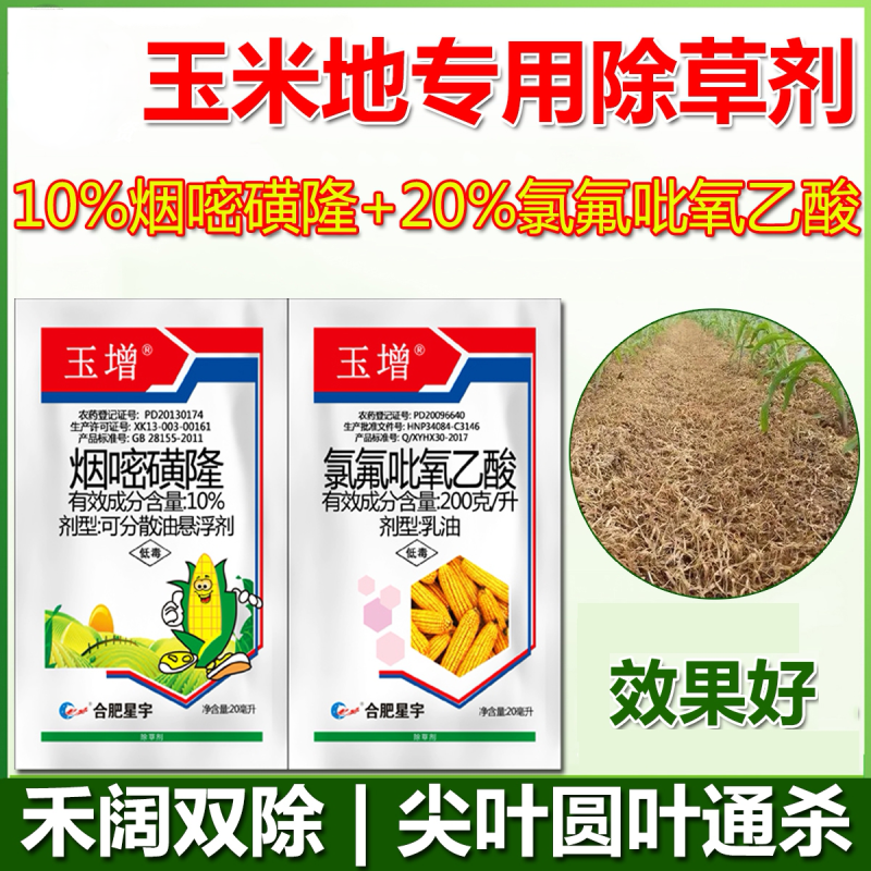 玉增烟嘧磺玉米田一年苗后阔叶杂草除草剂农药